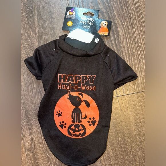 NWT (Medium) 'Happy Howl-O-Ween' Dog Novelty Halloween Costume//Tee - Picture 1 of 2